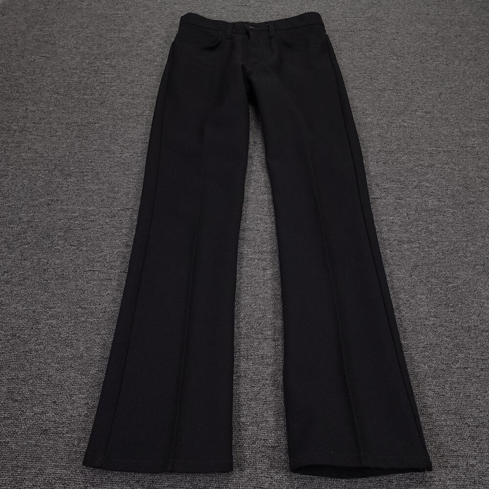 Vintage Levi's 517 Pants Mens 30x32 Black Dacron Bootcut Polyester USA 90s